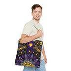 Purple & Yellow Design Tote Bag