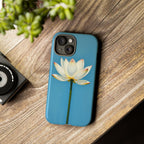 Open White Peace Lily Design Tough Case For Android & iPhone
