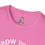 Grow Your Own Way Trans Pride Unisex T-Shirt - Floral Design for Garden Lovers