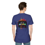 Unisex Softstyle T-Shirt: "Conversion Therapy is Torture" & "We All Belong" - LGBTQ+ Empowerment Tee