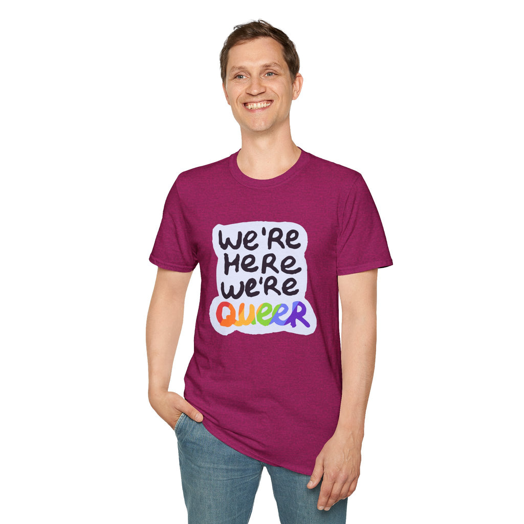 We’re Here We’re Queer Pride Tree Las Vegas T-Shirt