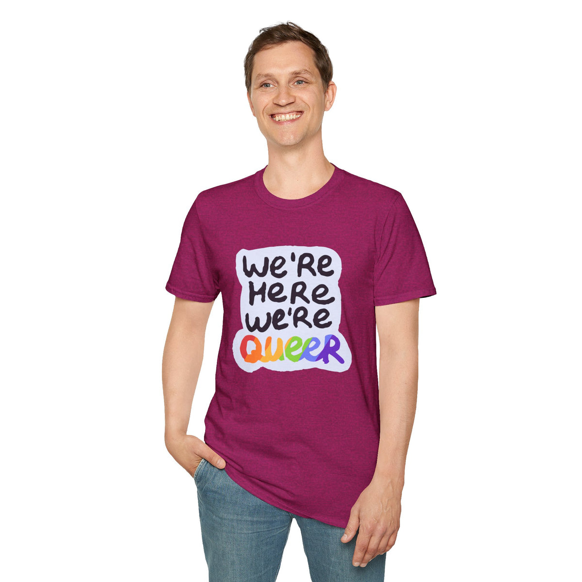 We’re Here We’re Queer Pride Tree Las Vegas T-Shirt