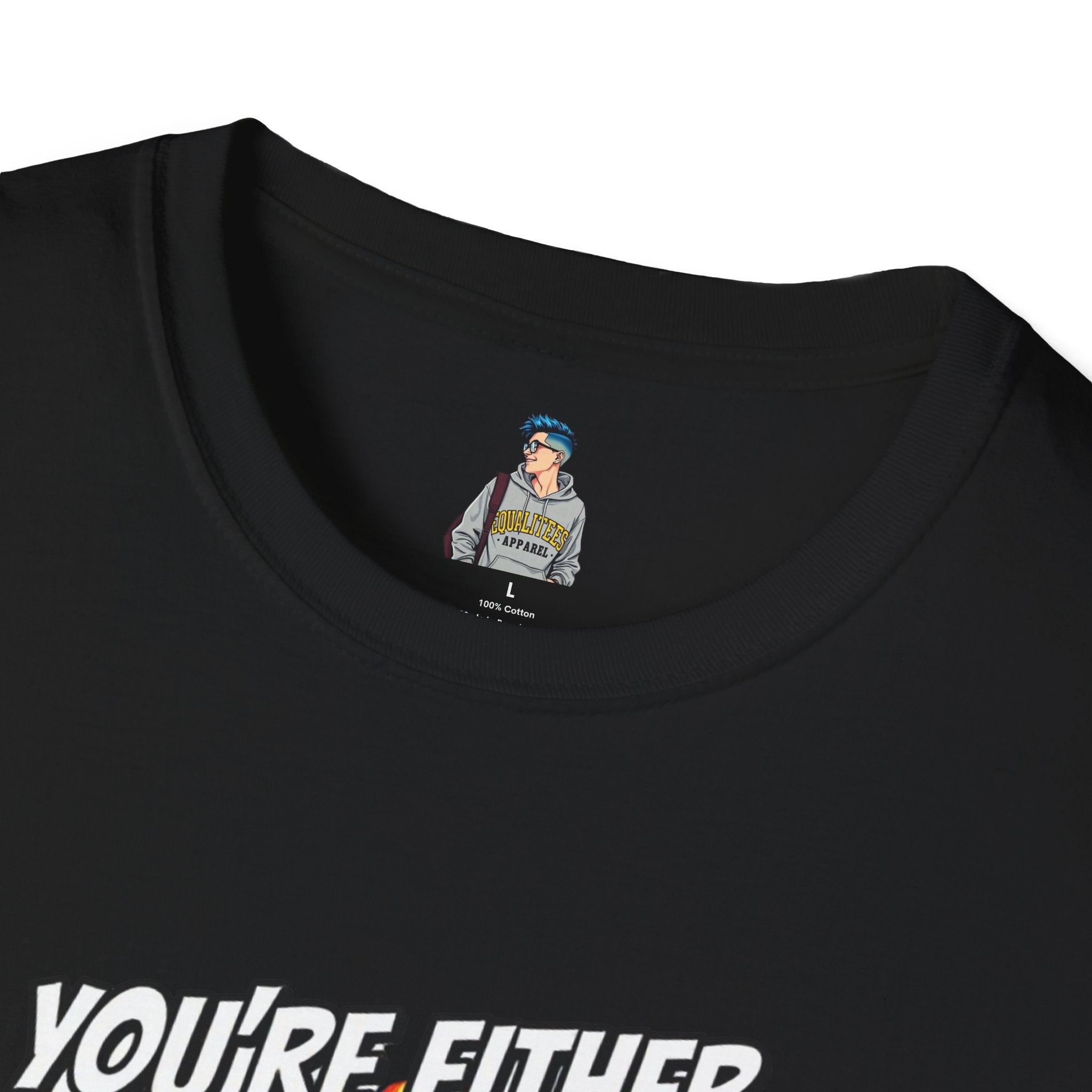 Political Statement T-Shirt — “You’re Either Anti or You’re FA.” / Back: “Patriots Don’t Stand For This Shit”
