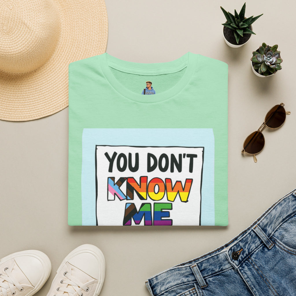 You Don't Know Me Enough to Hate Me Inclusive Pride T-Shirt - Unisex Softstyle Tee for Casual Wear