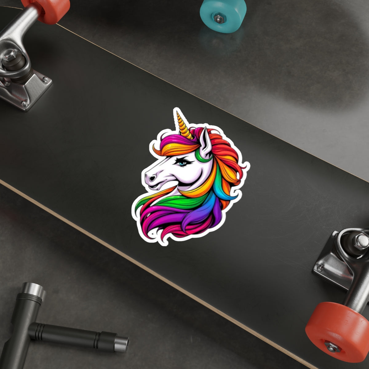 Die-Cut Stickers Sassy Rainbow Unicorn