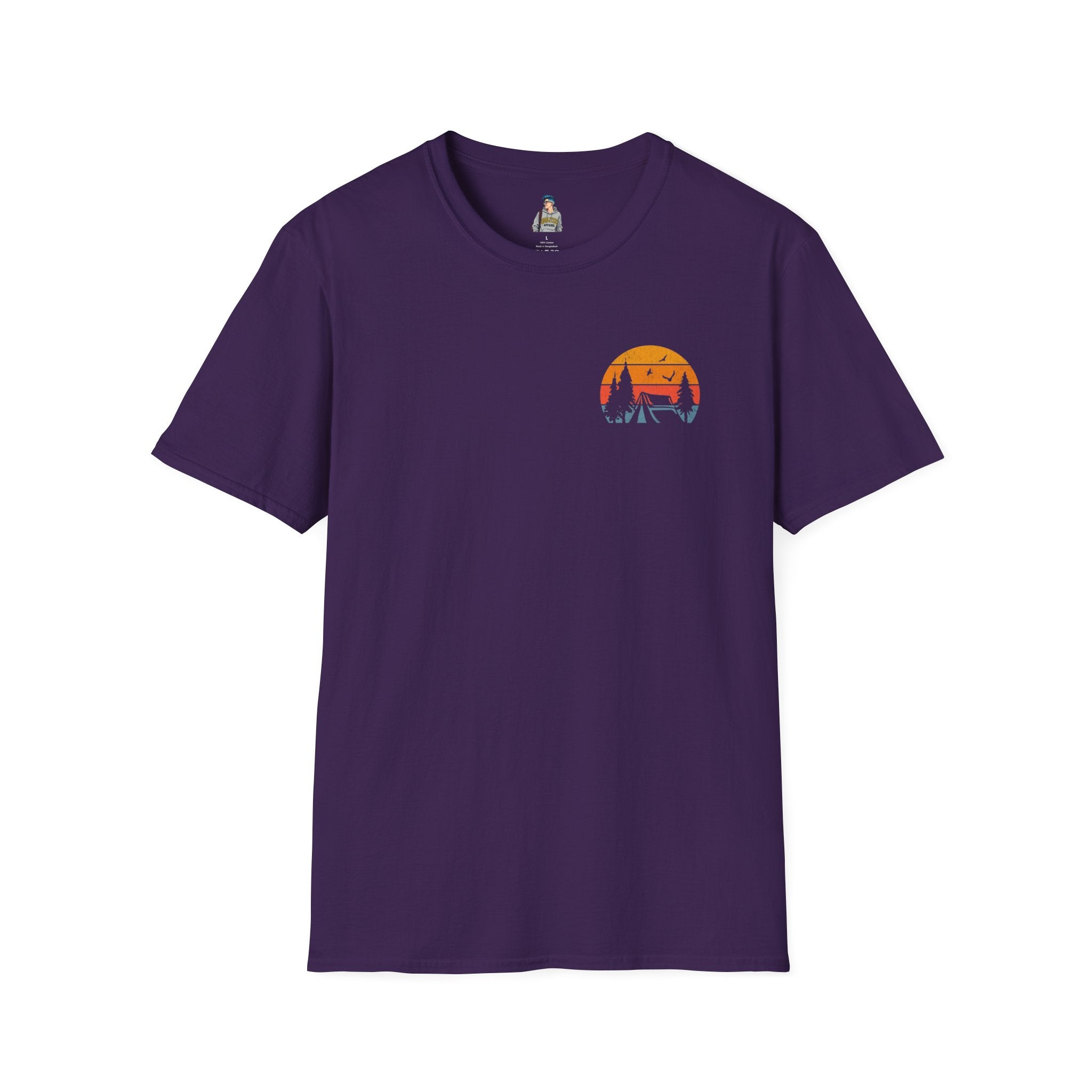 Unisex Softstyle T-Shirt - 'I'd Rather Be Camping' Adventure Tee