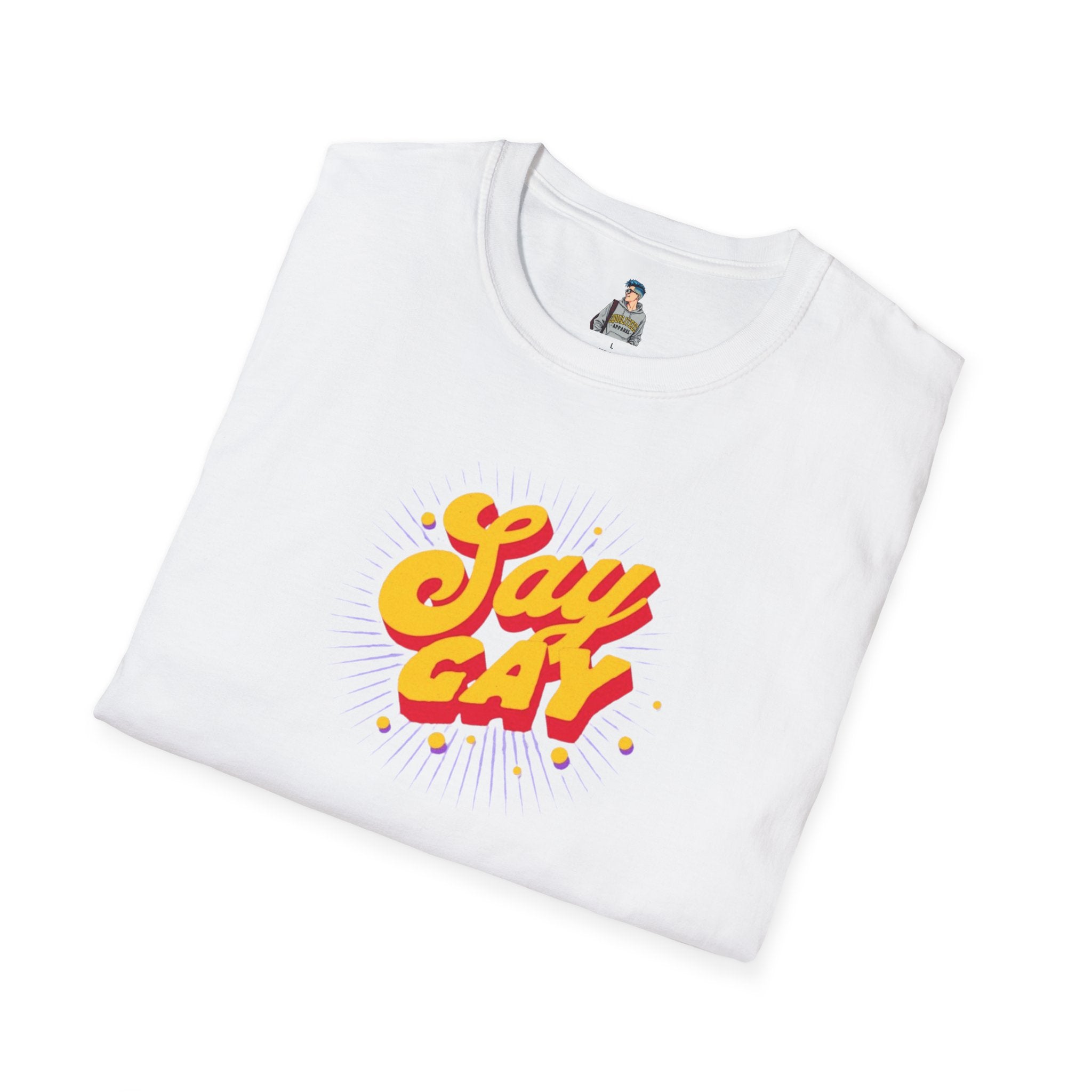 Say Gay Unisex Softstyle T-Shirt