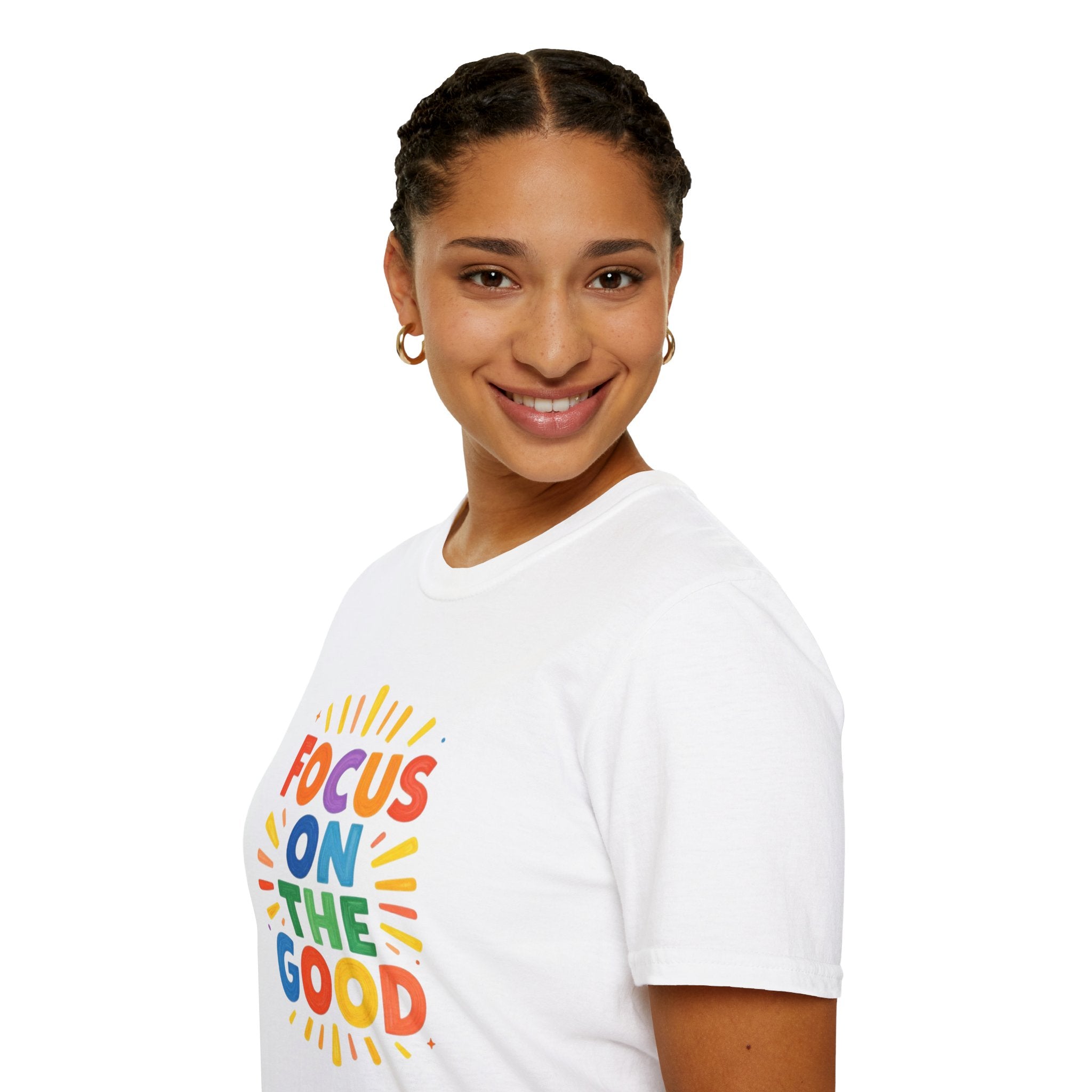 Focus On The Good T-Shirt — Positive Message Graphic Tee