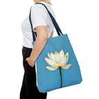 White Lily on Canvas Design - Tote Bag