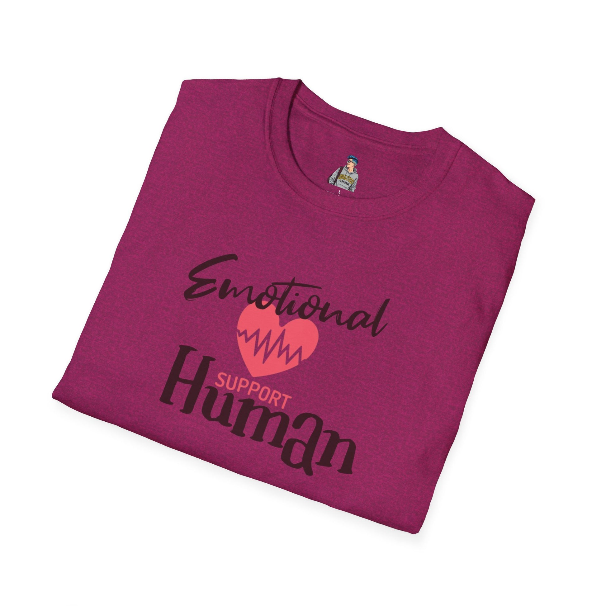 Emotional Support Human Unisex Softstyle T-Shirt