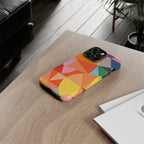 Colorful Geometric Tough Phone Case for iPhone