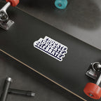 Die-Cut Stickers - Educate Advocate Celebrate Black and White Bold Design