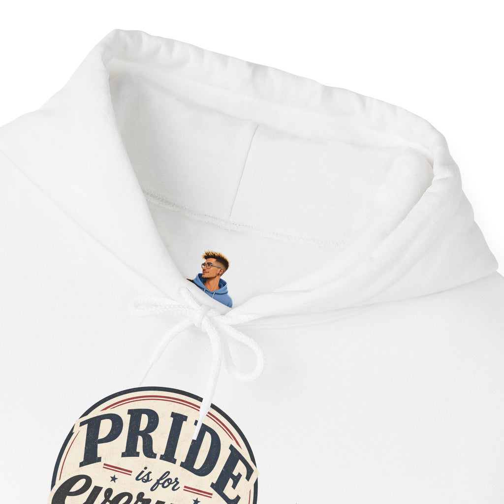 Pride Is For Everyone Pullover Hoodie — Vintage Graphic Inclusivity Sweatshirt