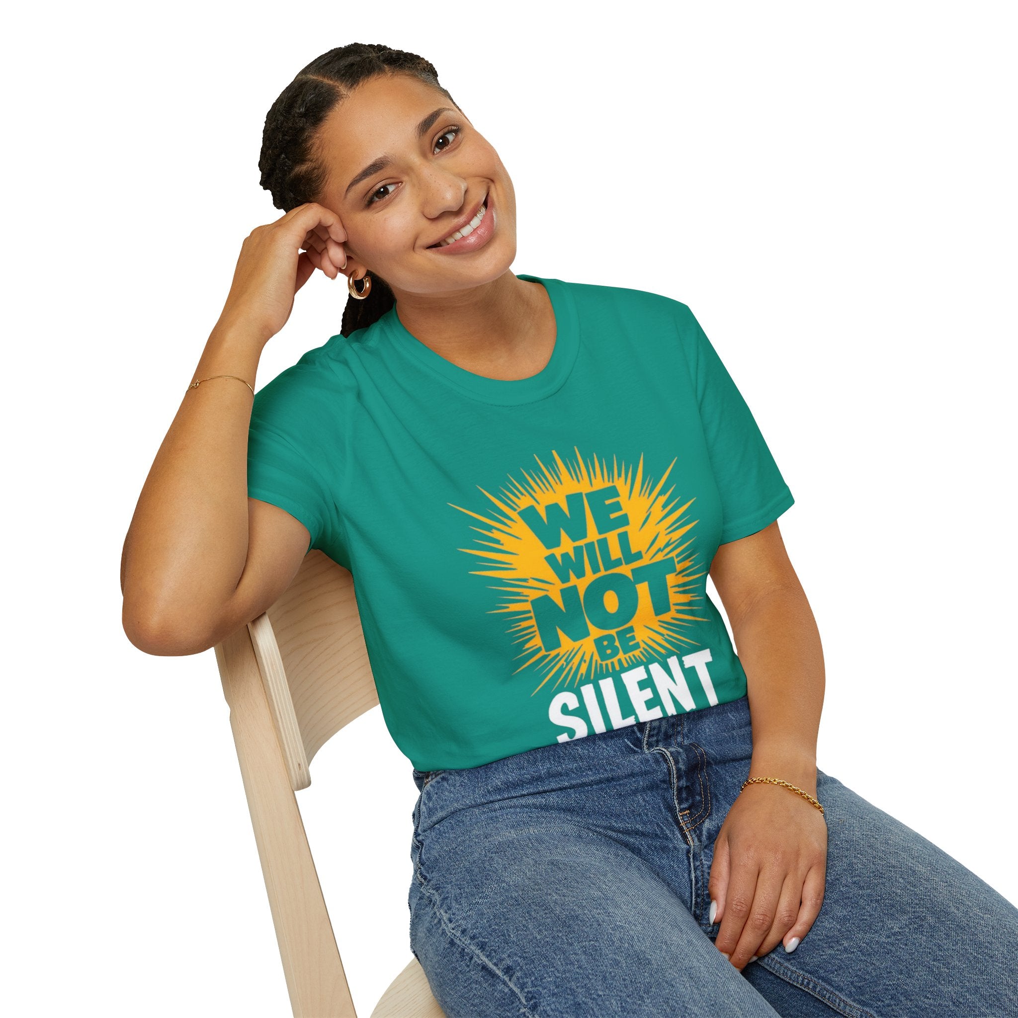 Empowerment Graphic Tee - We Will Not Be Silent | Unisex Softstyle T-Shirt