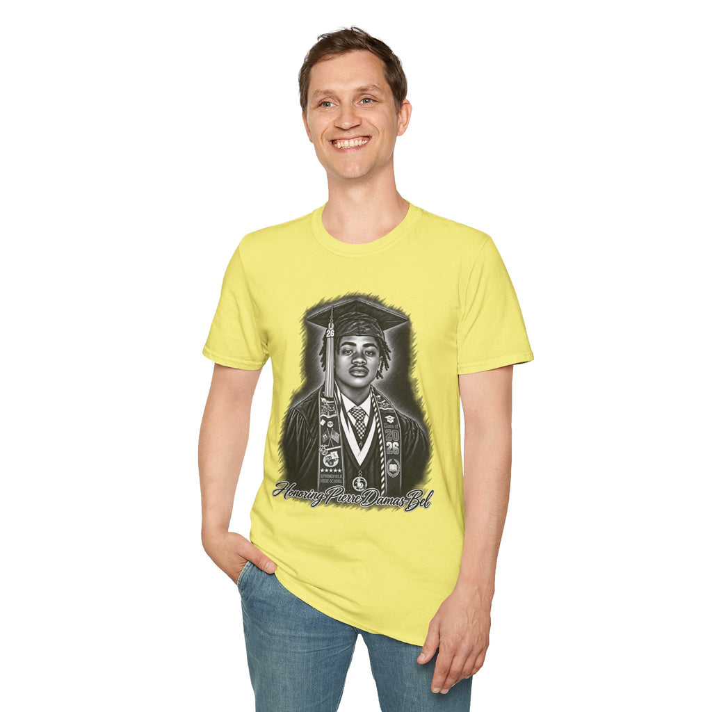 Portrait Front and Back - In Memory of Pierre Damas Bel T-Shirt