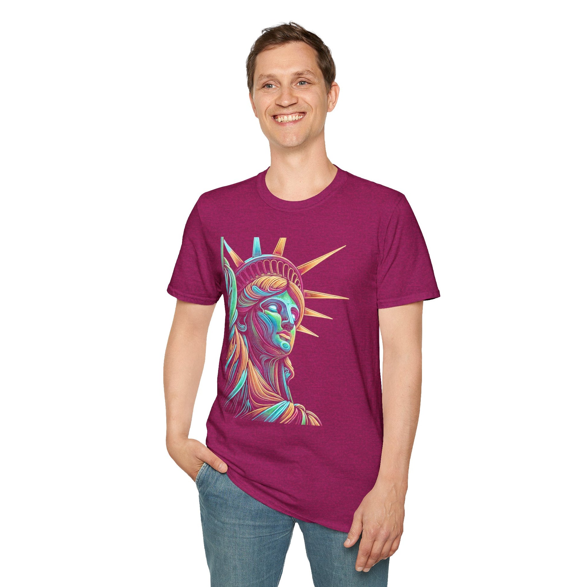 Lady Liberty - Softstyle Unisex T-Shirt