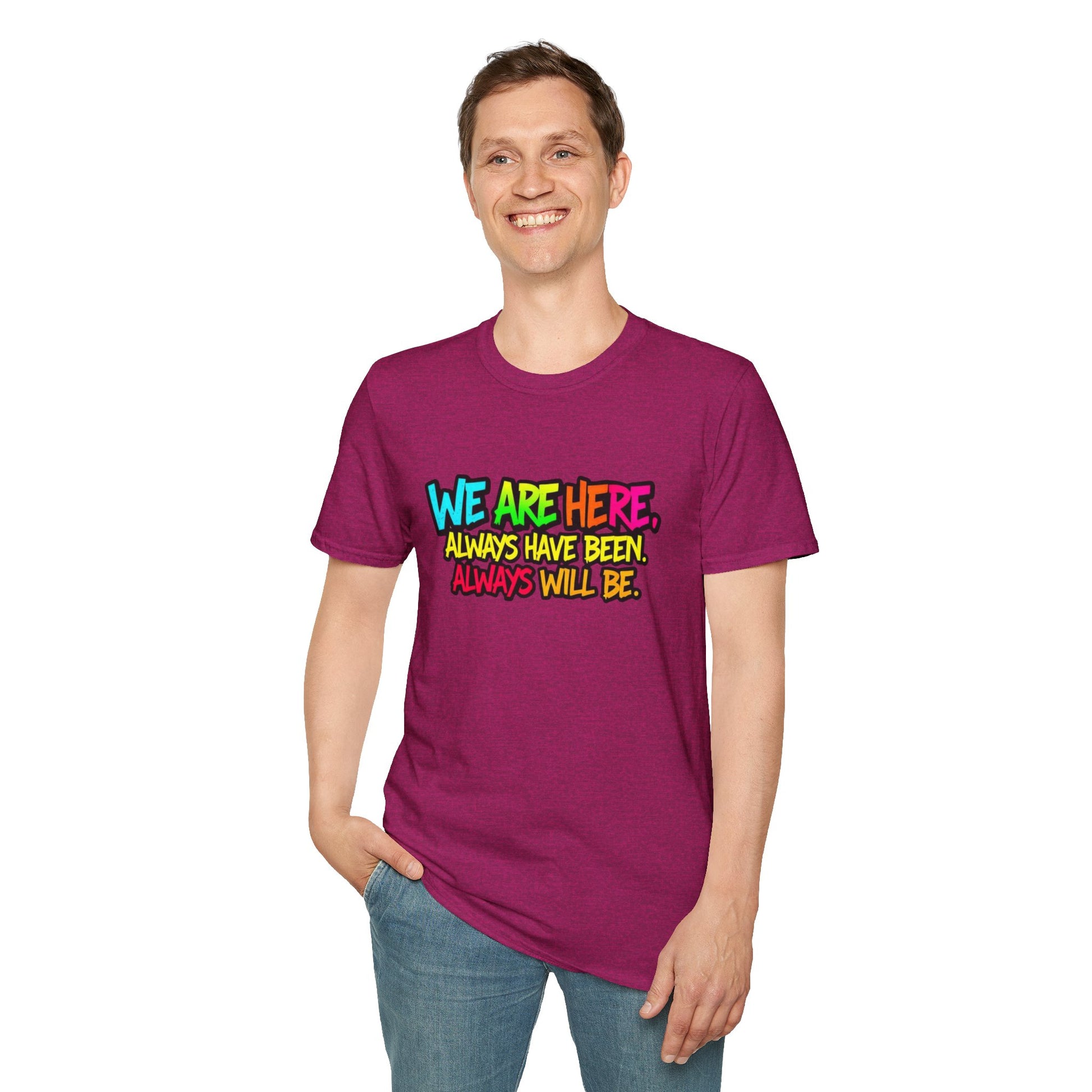 We are WHO We Are Just Leave Us tf Alone Pride Tee