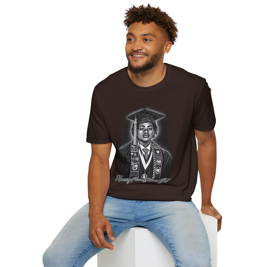 Portrait Front and Back - In Memory of Pierre Damas Bel T-Shirt