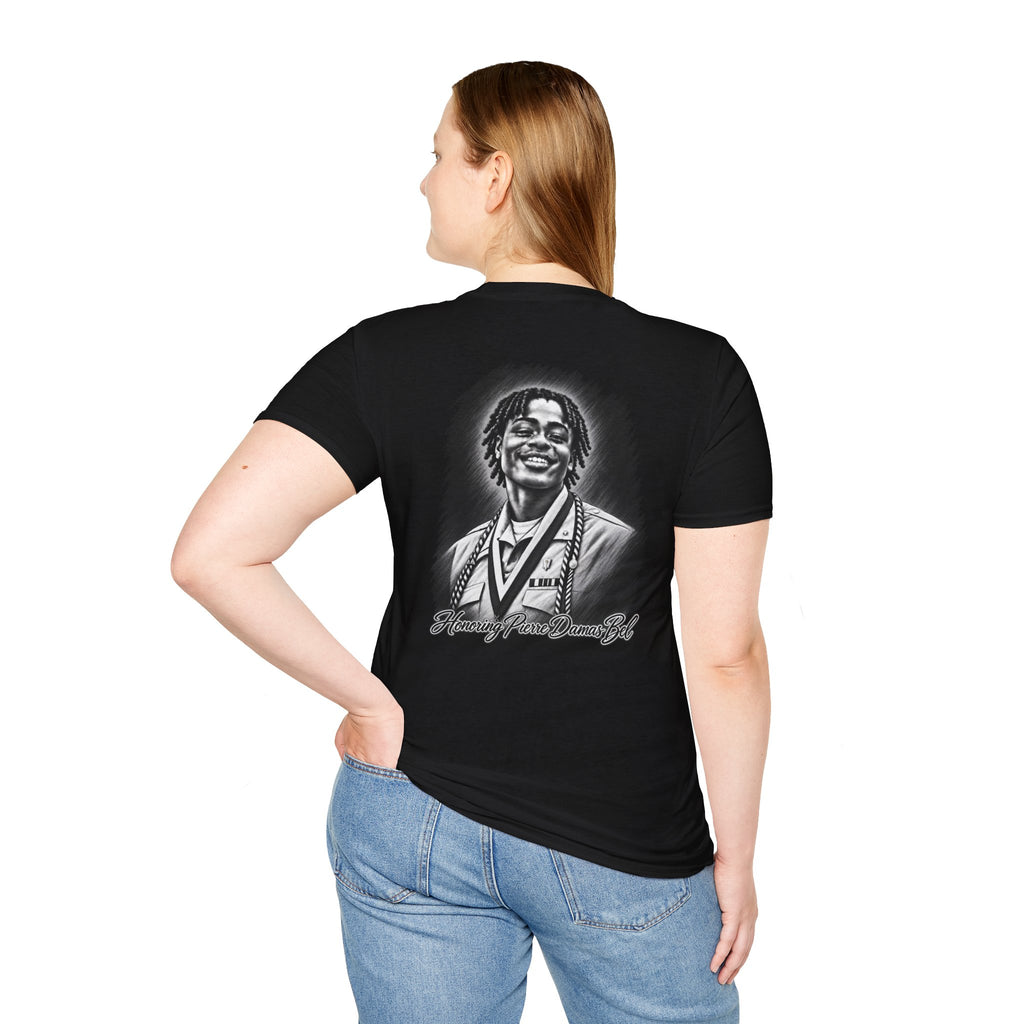 Portrait Front and Back - In Memory of Pierre Damas Bel T-Shirt
