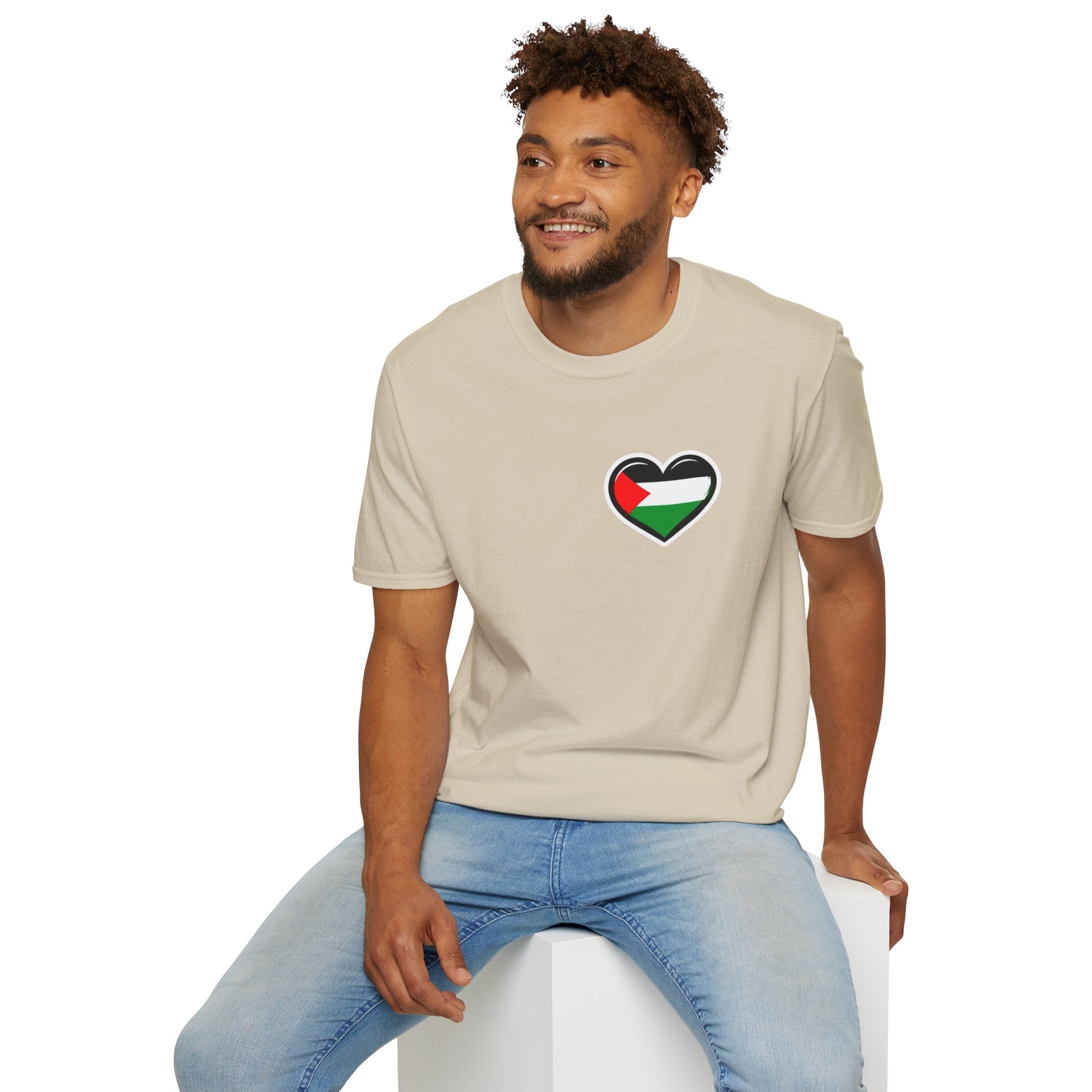 Unisex Softstyle T-Shirt: Stand with Gaza & We Are All Palestine Graphic Tee