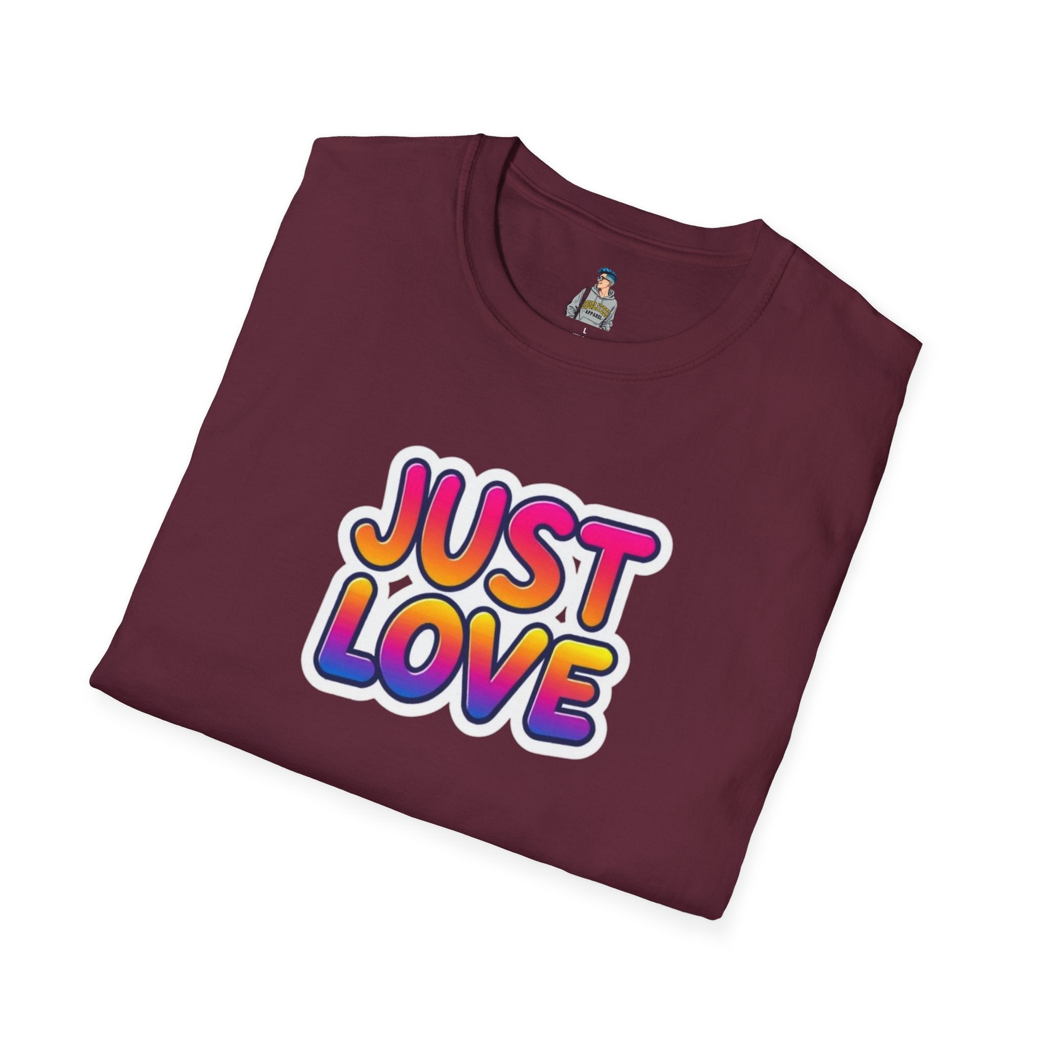 Just Love Unisex Softstyle T-Shirt | Perfect for Pride, Anniversaries, and Everyday Wear