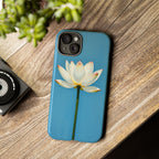 Open White Peace Lily Design Tough Case For Android & iPhone