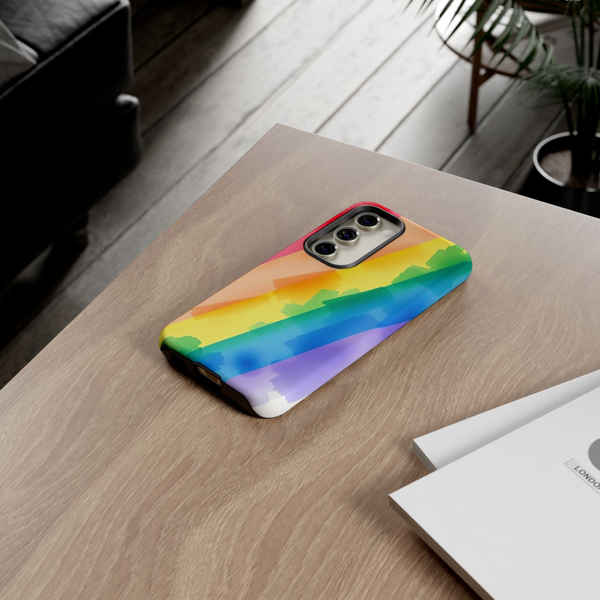 Rainbow Watercolor Art Tough Cases For Android & iPhone