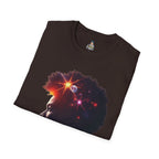 Black Universe Male Silhouette Unisex Softstyle T-Shirt - Celebrate Black Culture