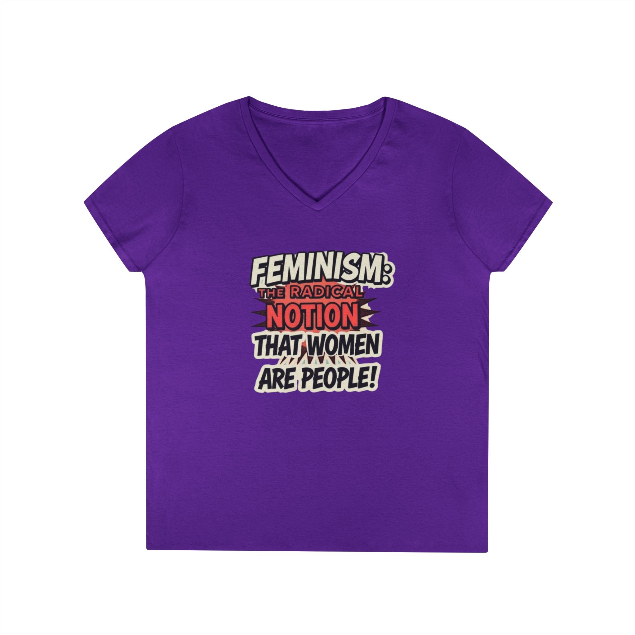 Feminism V-Neck T-Shirt - Empowering Women’s Apparel