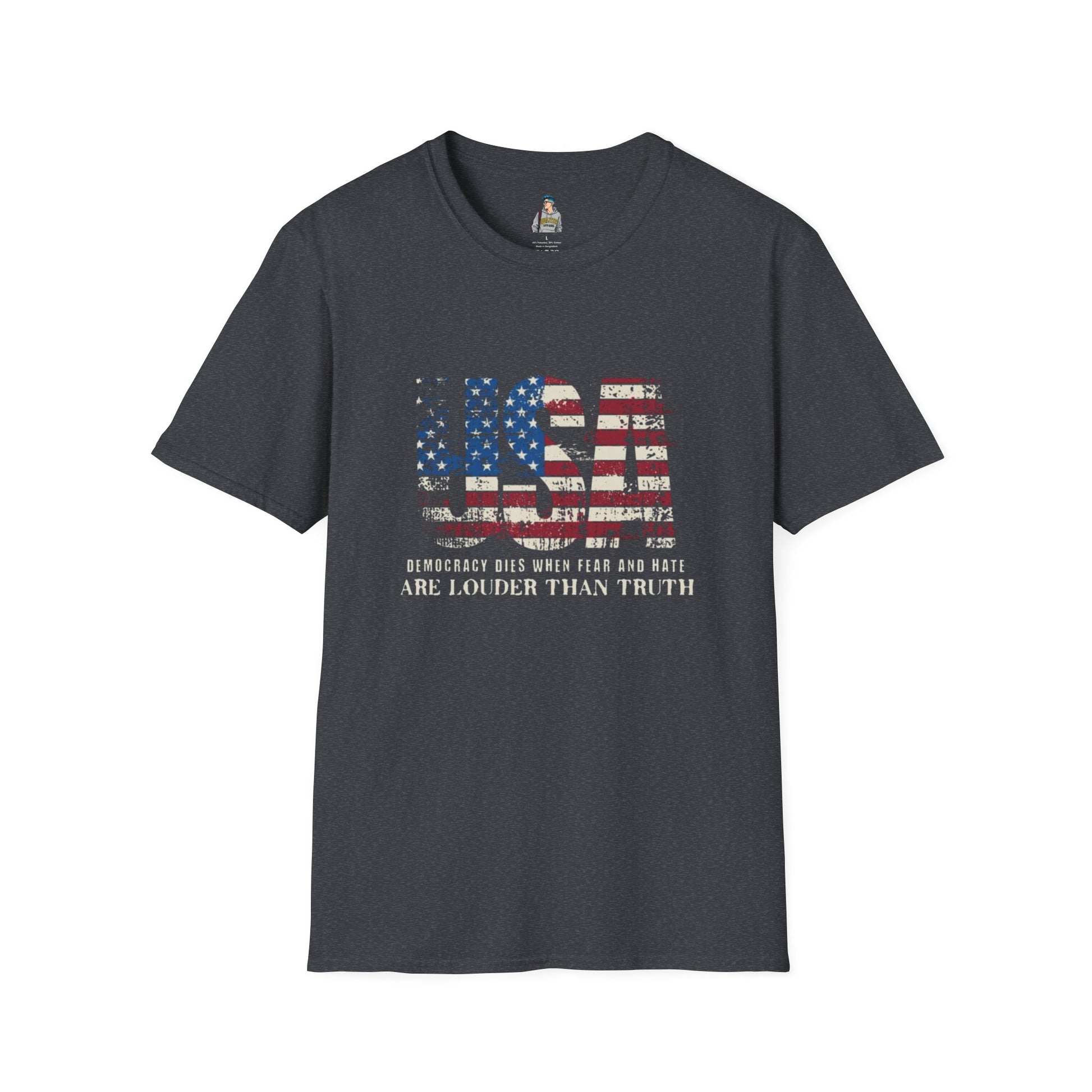 USA Democracy Statement Unisex Softstyle T-Shirt