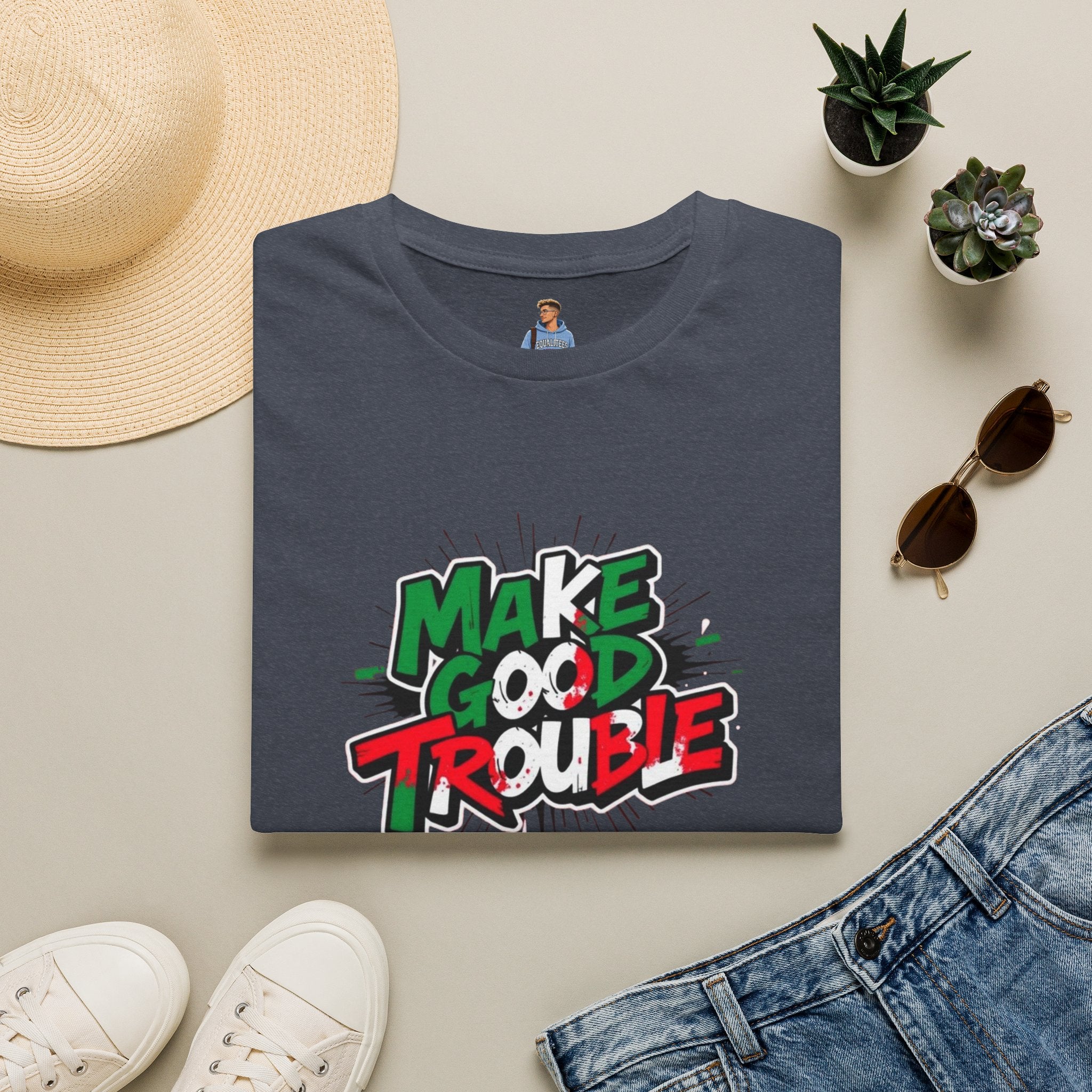Make Good Trouble T-shirt  Fun Graphic Tee for Activists & Trendsetters