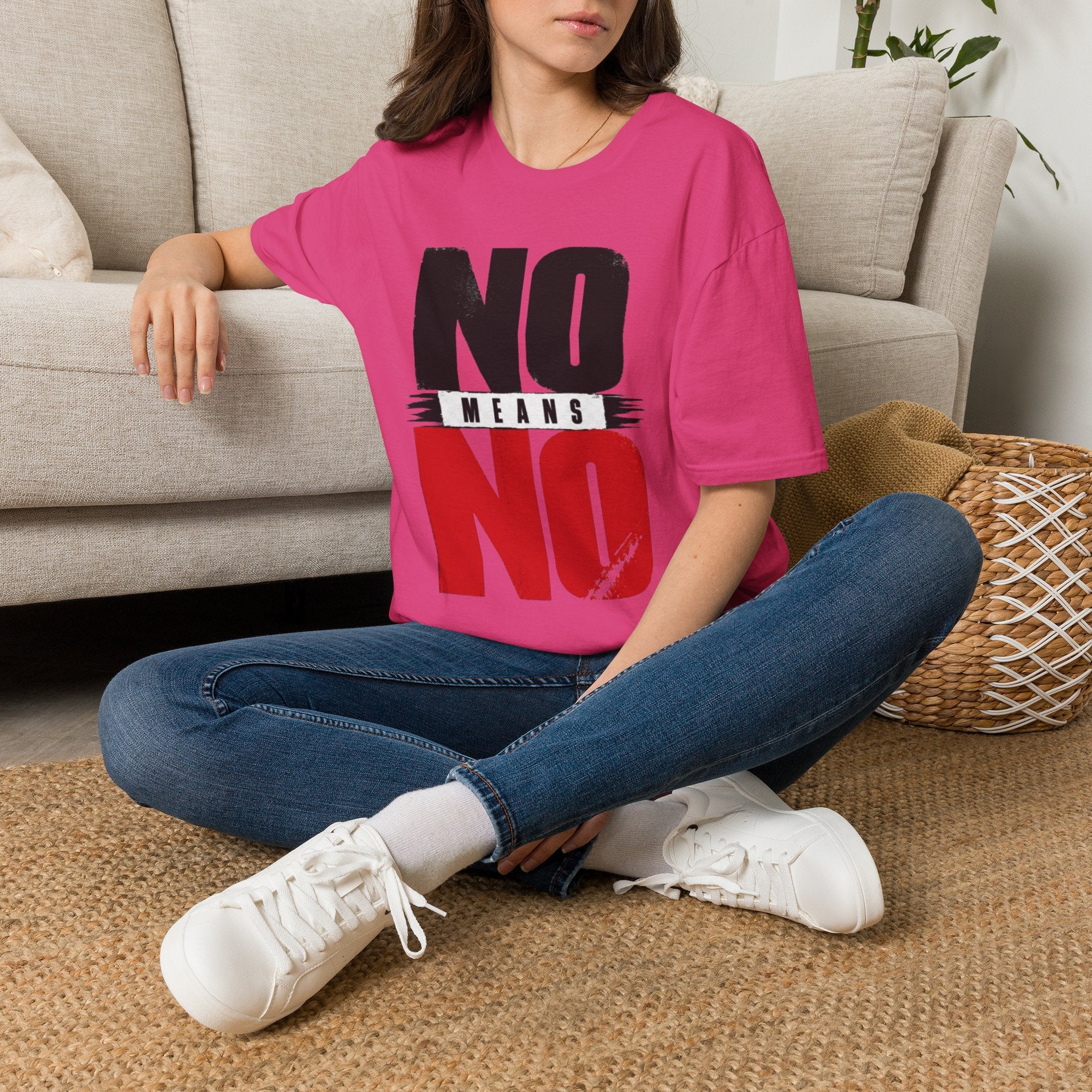 NO Means NO T-Shirt — Consent Awareness Graphic Tee