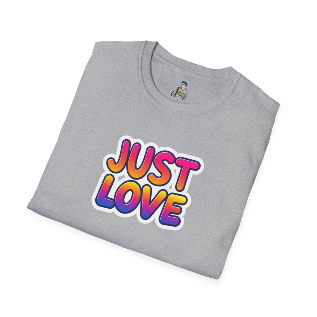 Just Love Unisex Softstyle T-Shirt | Perfect for Pride, Anniversaries, and Everyday Wear