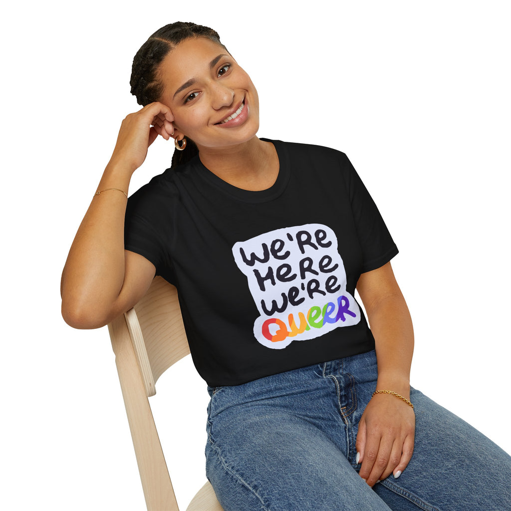 We’re Here We’re Queer Pride Tree Las Vegas T-Shirt