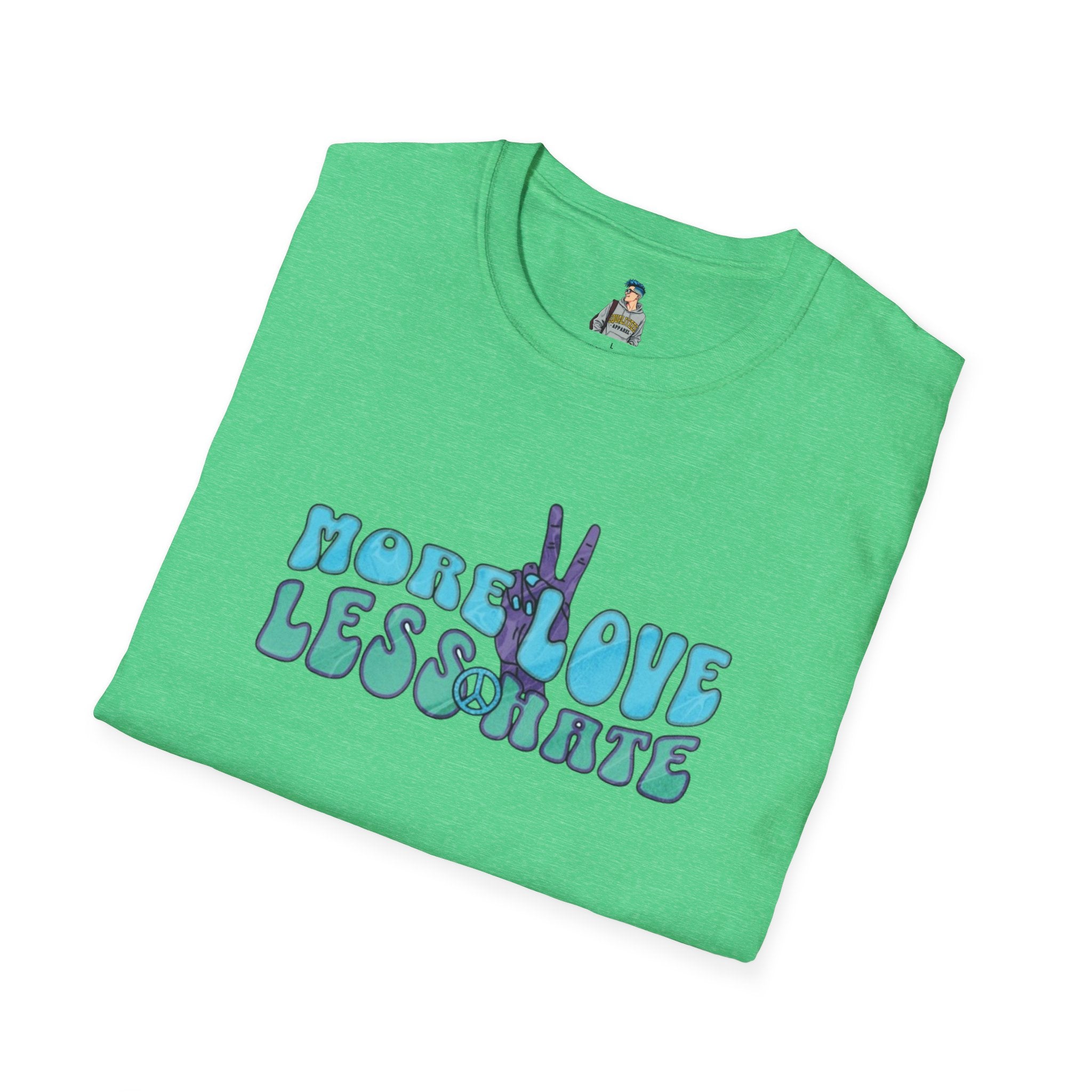 More Love Less Hate Unisex Softstyle T-Shirt