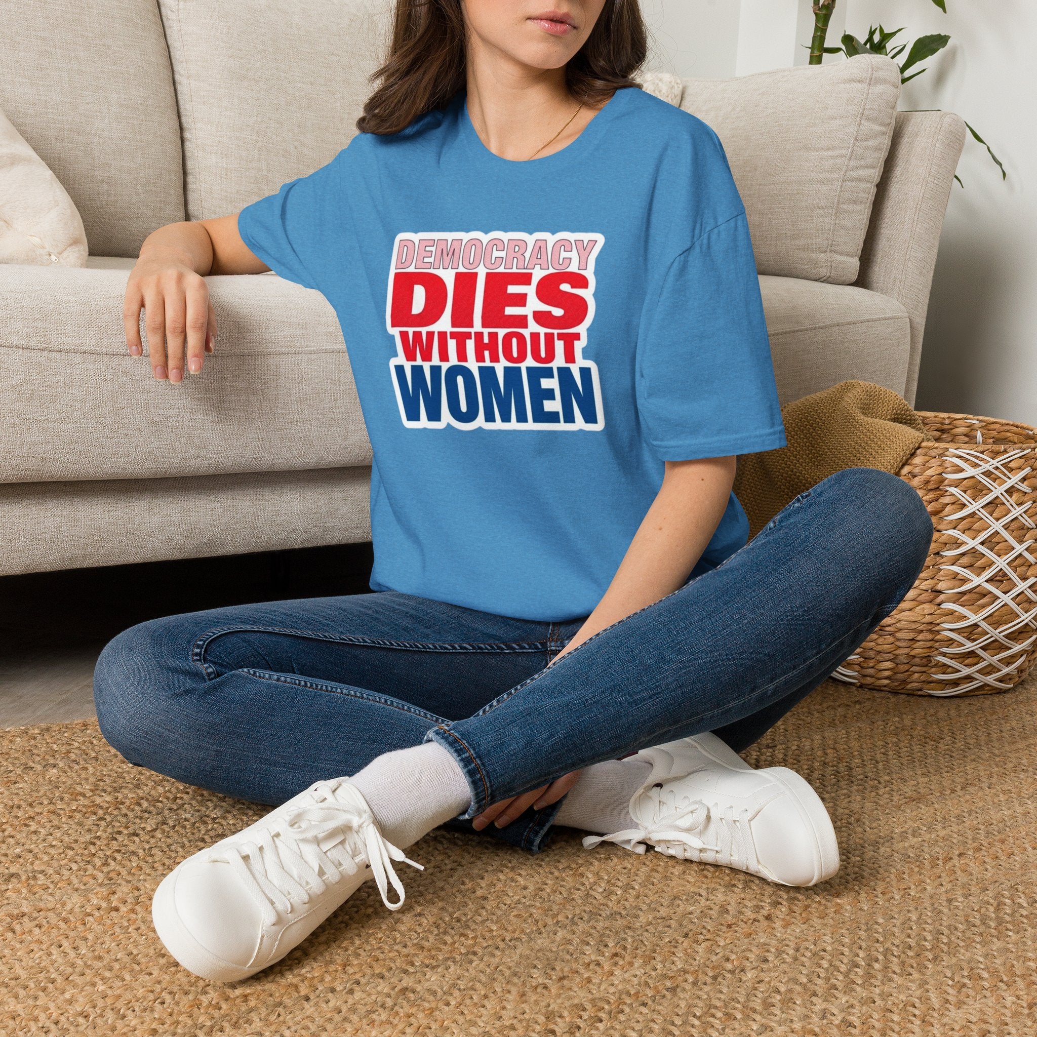 Democracy Dies Without Women Unisex Softstyle T-Shirt
