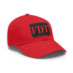 Stylish Dad Hat with FDT Leather Patch - Casual Sun Protection for Dads