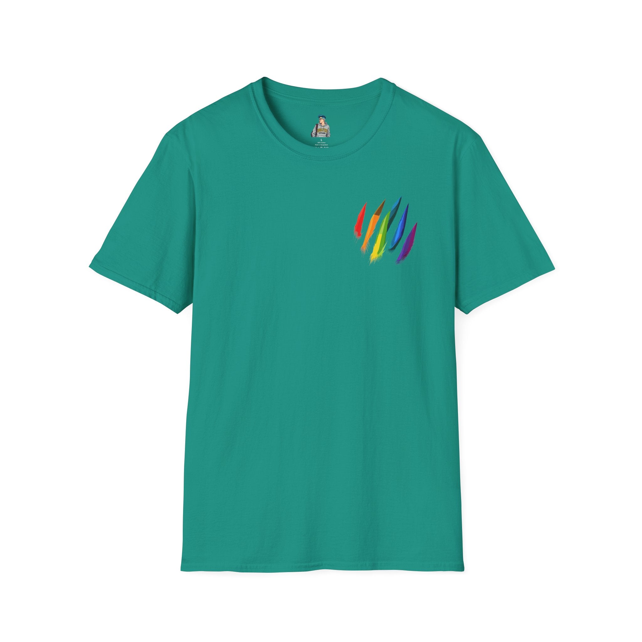 Rainbow Scratch Unisex Softstyle T-Shirt - Casual Comfort for All Occasions