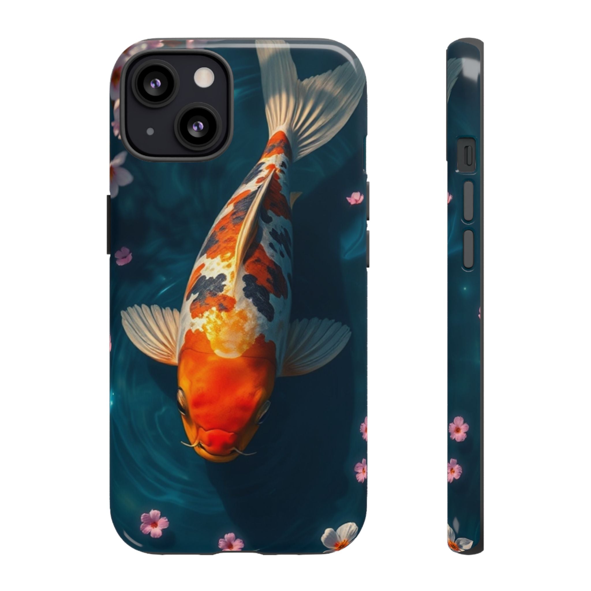 Peaceful Koi Cherry Blossom Tough Cases For Android & iPhone