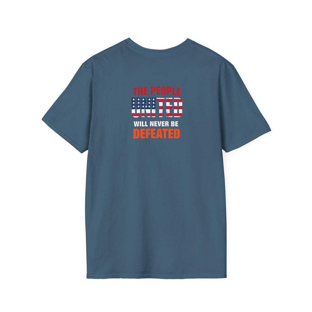 Unisex Democracy T-Shirt - 'Democracy Dies If We Let It' & 'The People United Will Never Be Defeated'