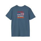 Unisex Democracy T-Shirt - 'Democracy Dies If We Let It' & 'The People United Will Never Be Defeated'