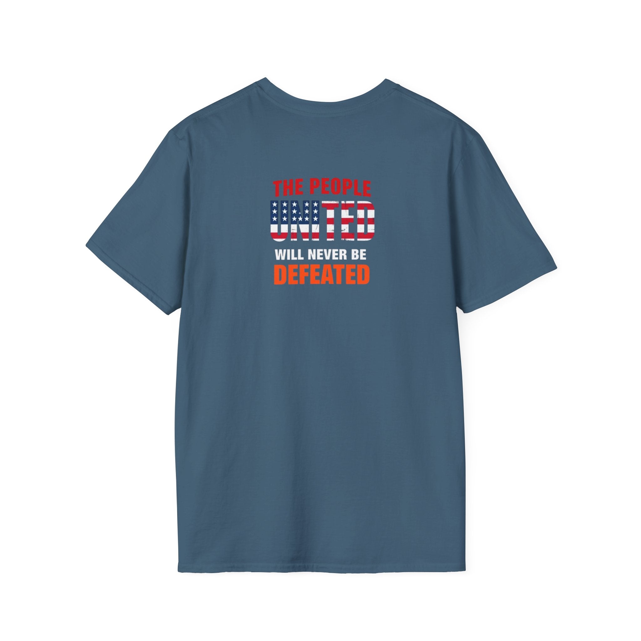 Unisex Democracy T-Shirt - 'Democracy Dies If We Let It' & 'The People United Will Never Be Defeated'