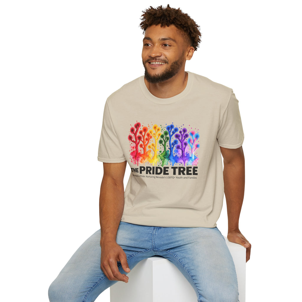 Pride Tree Las Vegas T-Shirt - Black Text