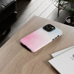Pastel Cloud Tough Phone Case for iPhone Pink & Blue Gradient Protective Cover