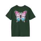 Trans Caterpillar to Butterfly Transformation T-Shirt, Unisex Graphic T-Shirt