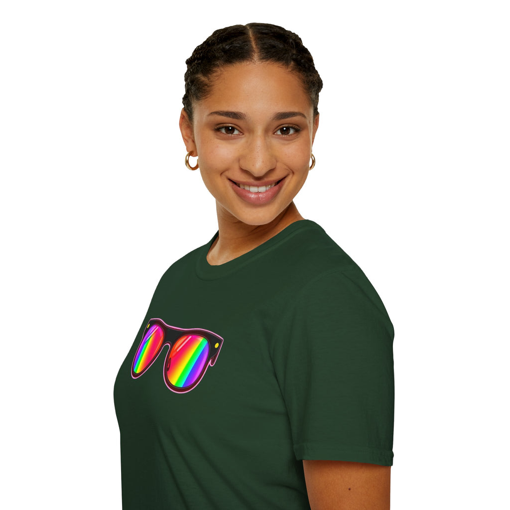 Rainbow Sunglasses Unisex t-shirt