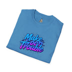 Make Good Trouble Blue Graphic Unisex T-Shirt - Fun & Bold Design for Everyday Wear