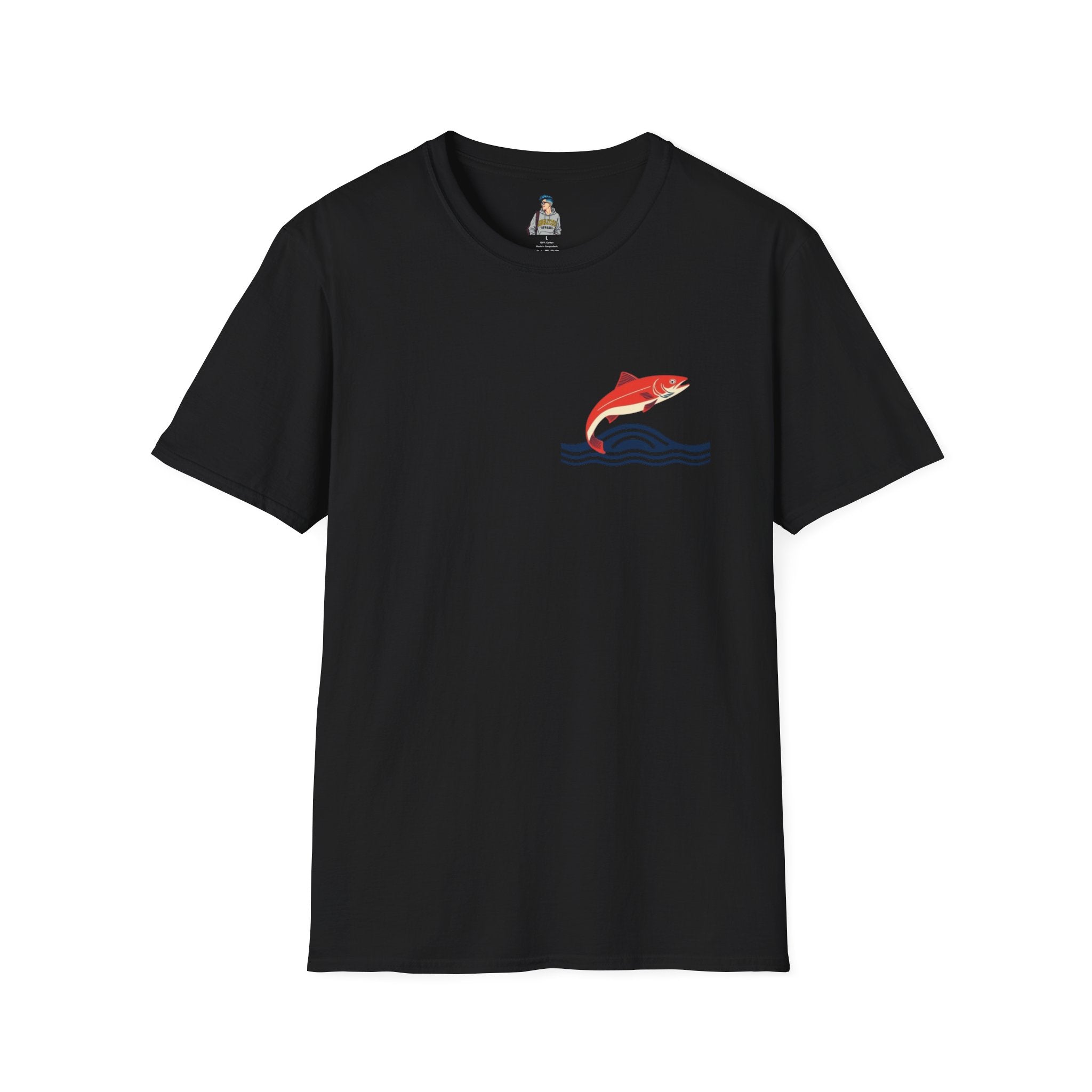 Jumping Salmon Native Pride Softstyle Unisex T-shirt