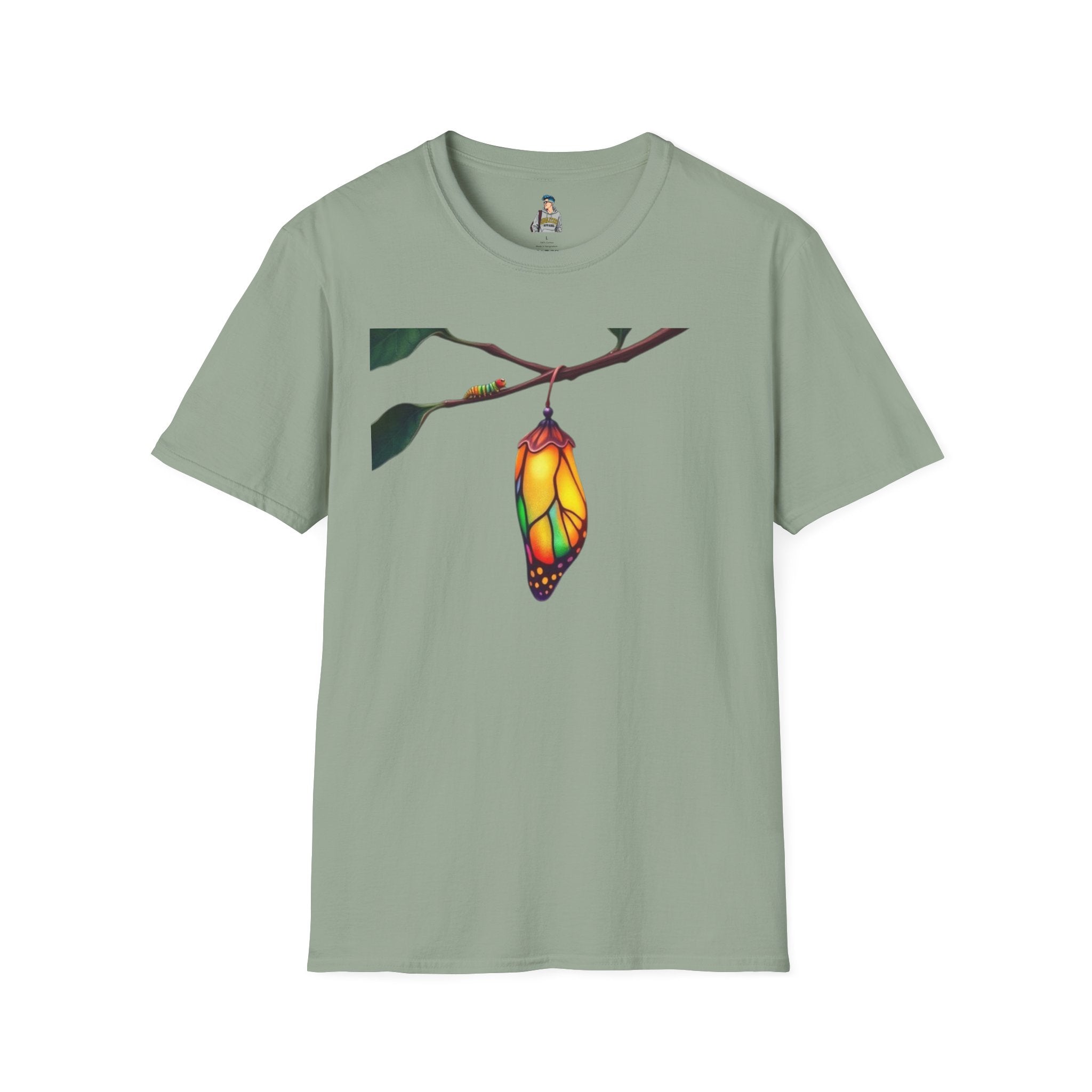Rainbow Butterfly Cocoon Pride T-Shirt | Unisex Softstyle Tee