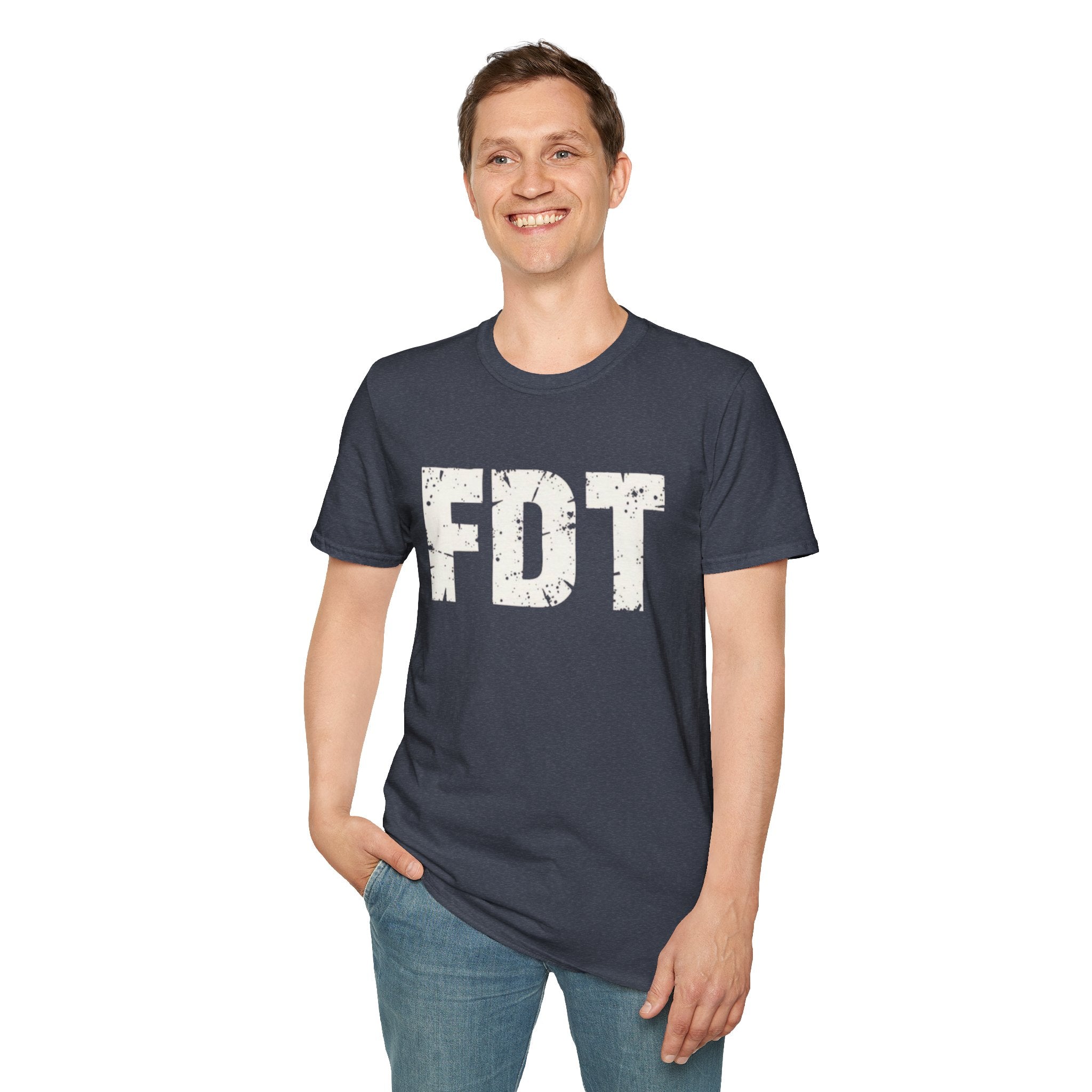 FDT Distressed Graphic T‑Shirt — Bold Statement Tee